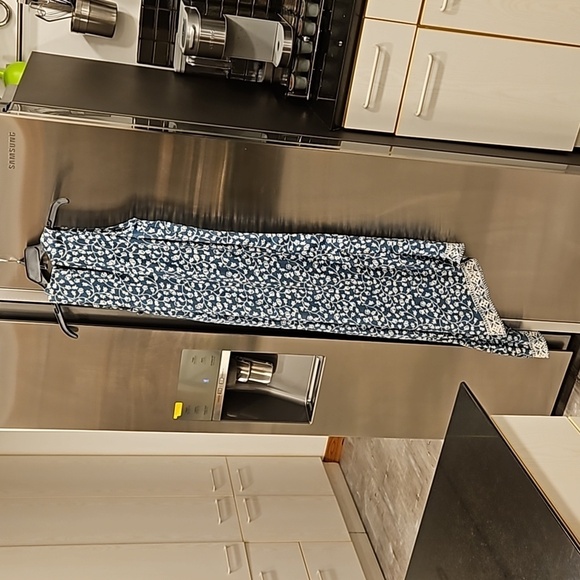 💕NATALIE MARTIN💕 Ashley Asymmetrical Midi Dress ~ Teal Pomegranite Print Small - Picture 3 of 13